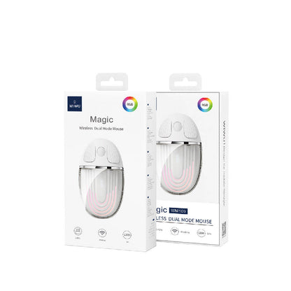 Wiwu WM109 Magic Wimice Serisi Şeffaf Tasarımlı Kablosuz Mouse 1200 DPI Beyaz