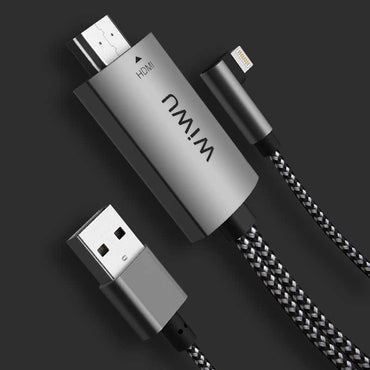 Wiwu X7 iPhone Phone To TV HDMI Cable Gray