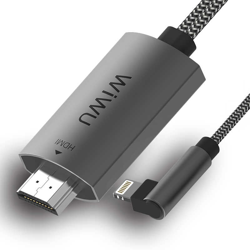 Wiwu X7 iPhone Phone To TV HDMI Cable Gray