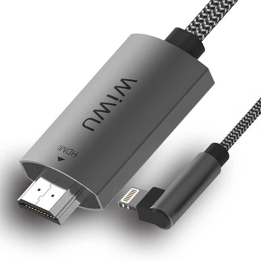 Wiwu X7 iPhone Phone To TV HDMI Cable Gray