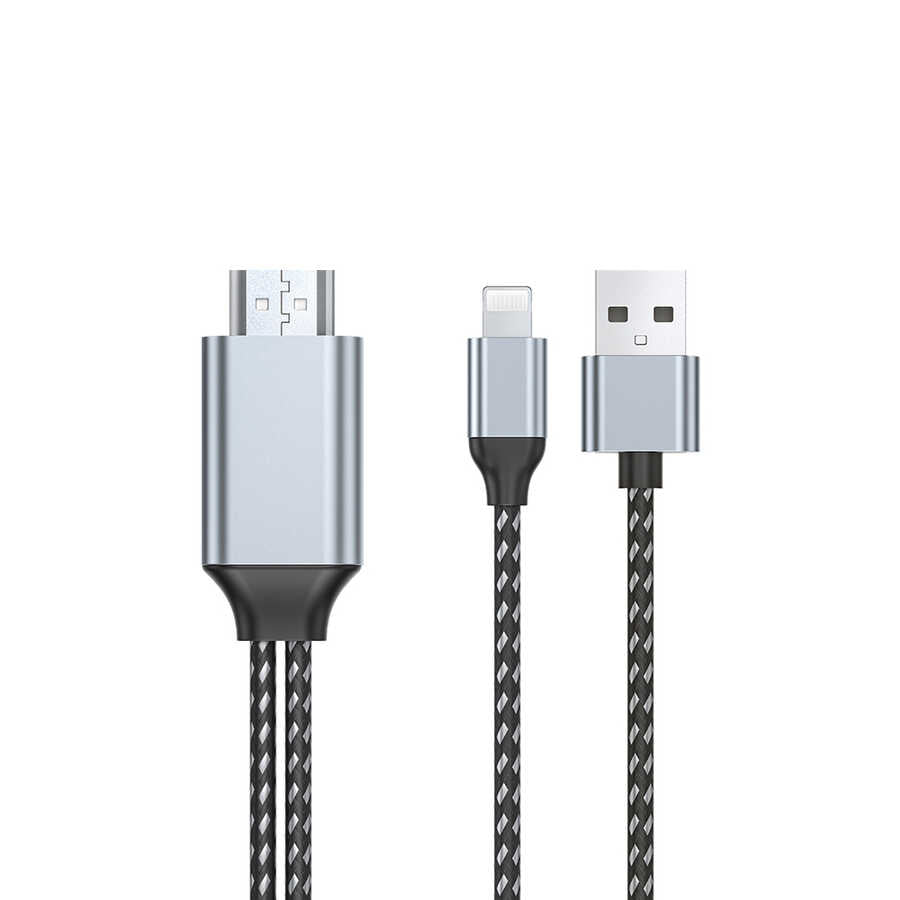Wiwu X7L Lightning to HDMI Cable Gray