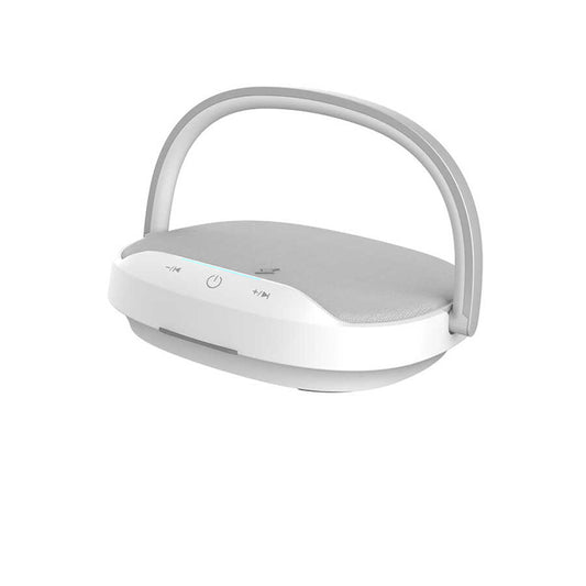 Wiwu Y1 Gece Lambalı Ve Kablosuz Şarj Standlı Bluetooth Speaker Hoparlör Gri