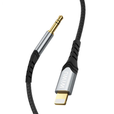 Wiwu YP-02 Lightning To Aux Audio Cable Black