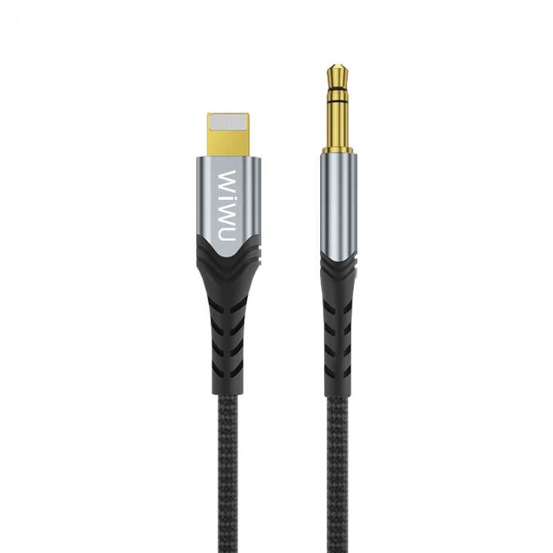 Wiwu YP-02 Lightning To Aux Audio Cable Black
