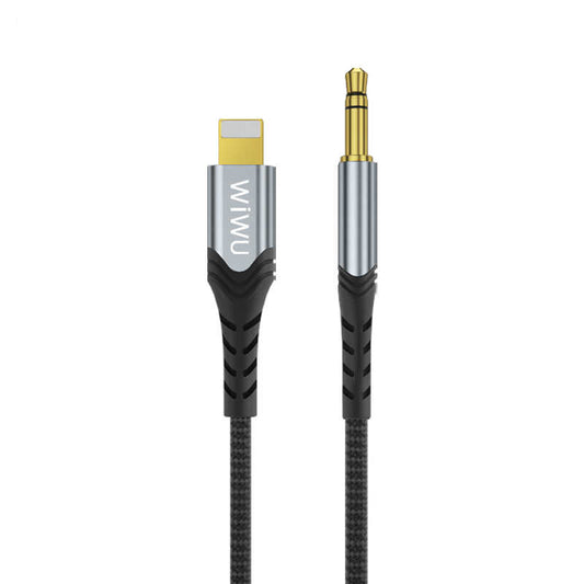 Wiwu YP-02 Lightning To Aux Audio Cable Black