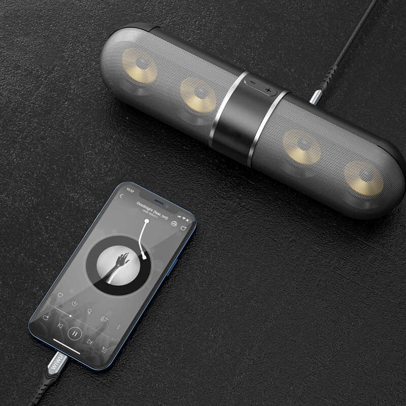 Wiwu YP-03 Type-C To Aux Audio Cable Black