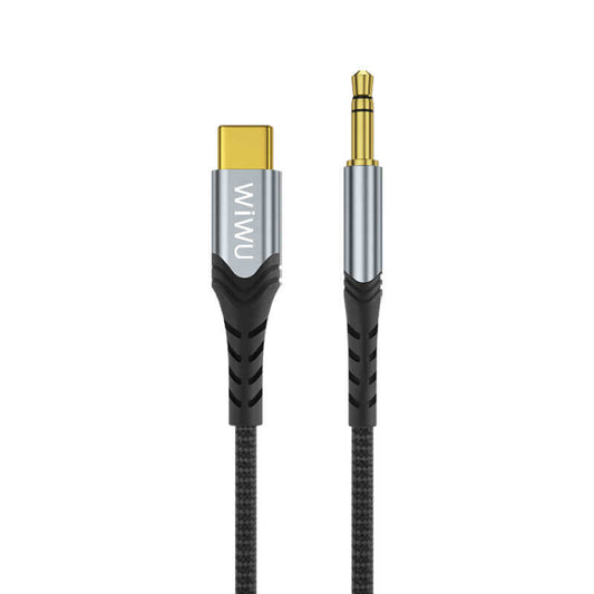 Wiwu YP-03 Type-C To Aux Audio Cable Black