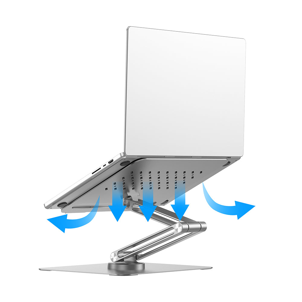Wiwu ZM-S801 Rotating Foldable Adjustable Laptop Stand Silver