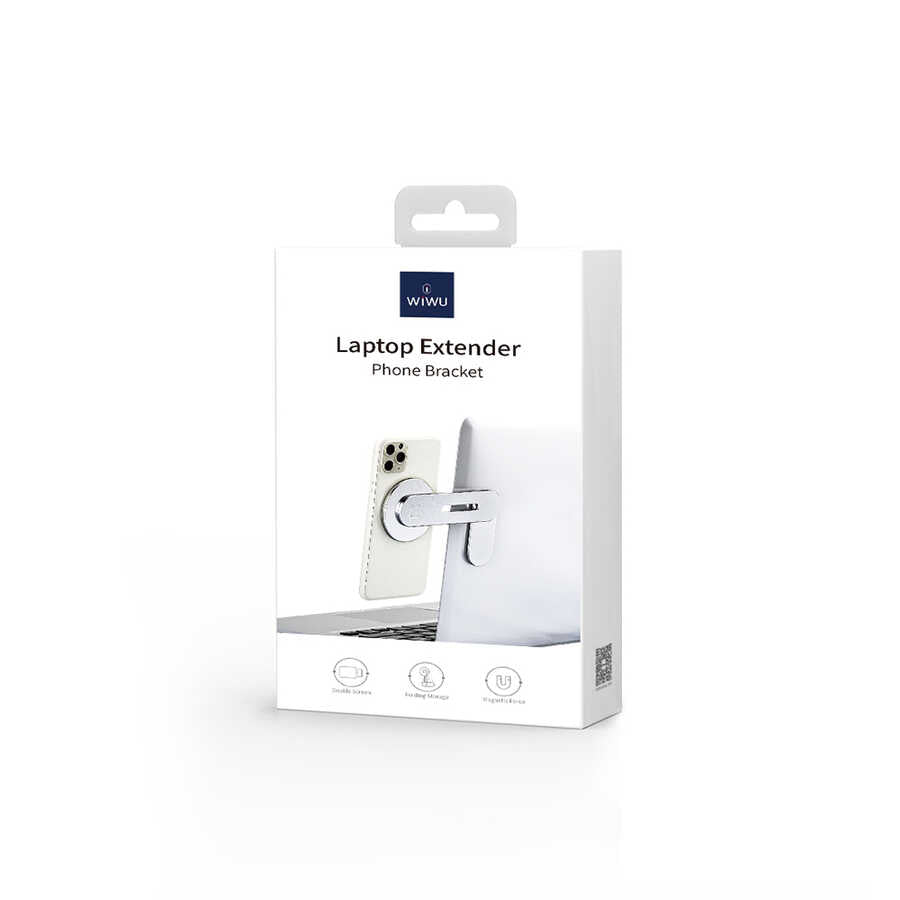 Wiwu ZM306 Laptop - Monitor Phone Holder Silver