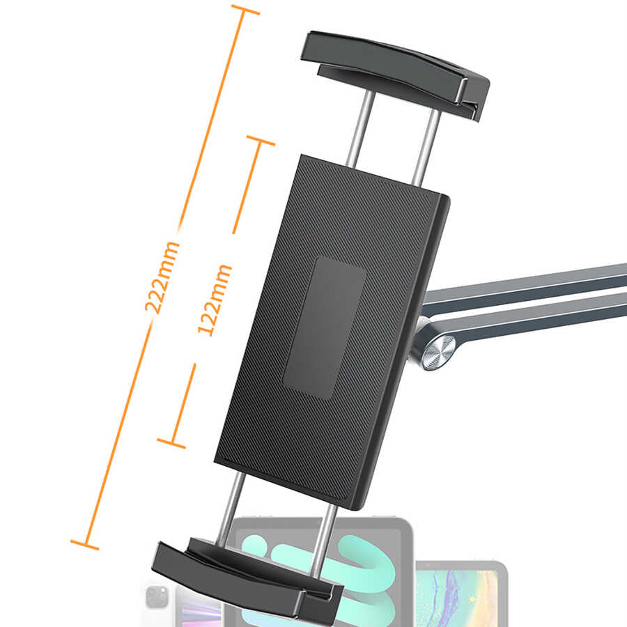 Wiwu ZM310 Adjustable Pivoting Head Desk Tablet and Phone Holder Gray 
