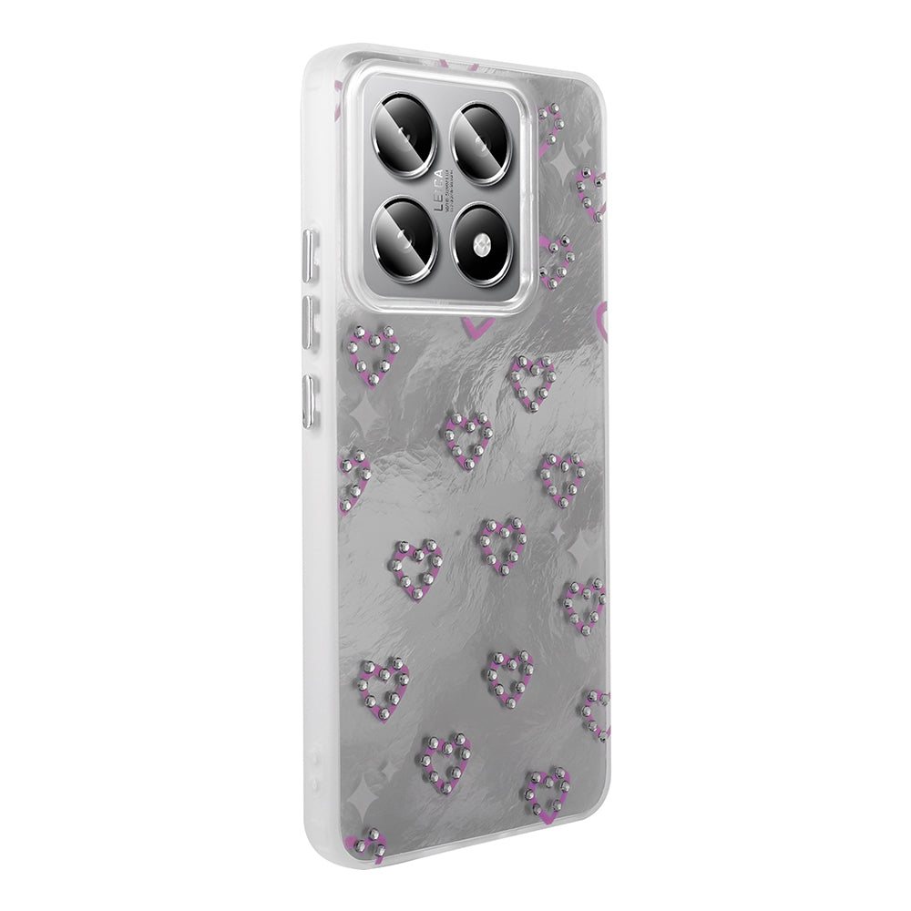 Xiaomi 14T Case Camera Protection Figured Zore Ponti Silicone Cover Light Pink 