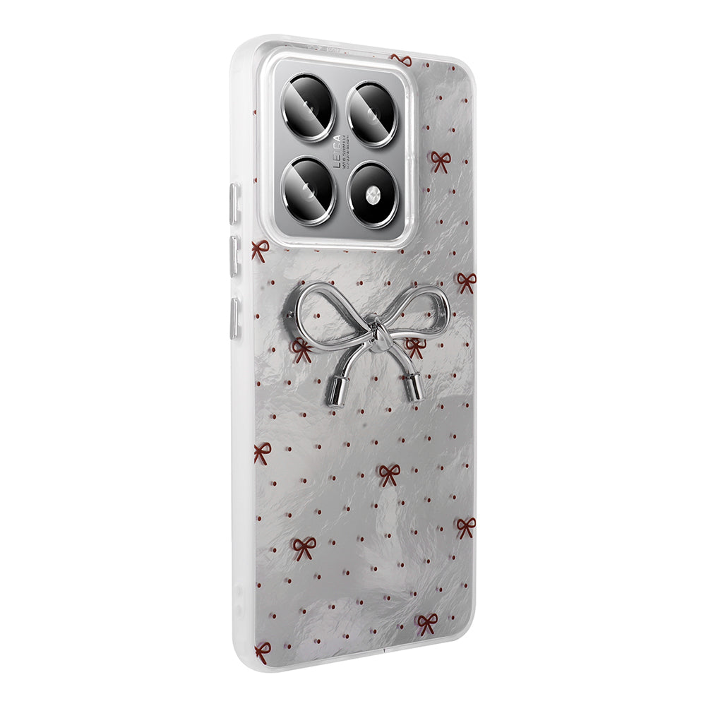 Xiaomi 14T Case Camera Protection Figured Zore Ponti Silicone Cover White 