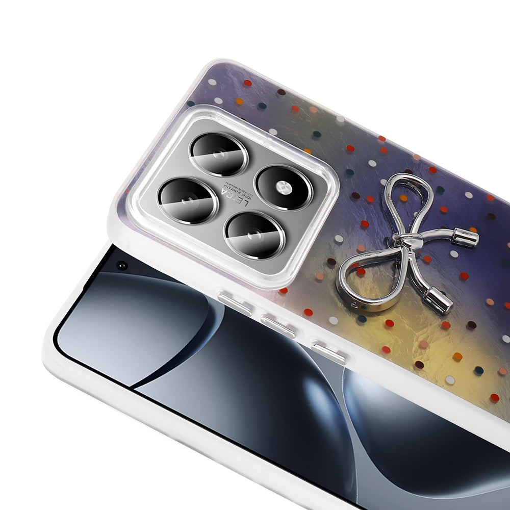 Xiaomi 14T Kılıf Kamera Korumalı Figürlü Zore Ponti Silikon Kapak Lila