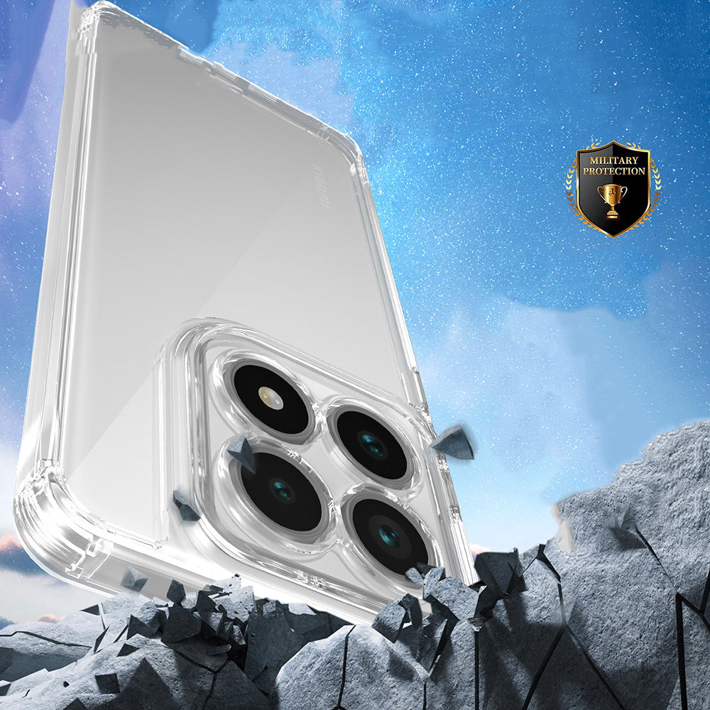 Xiaomi 14T Pro Kılıf Airbagli Takılabilir Askı Aparatlı Zore Snap Silikon Kapak Şeffaf