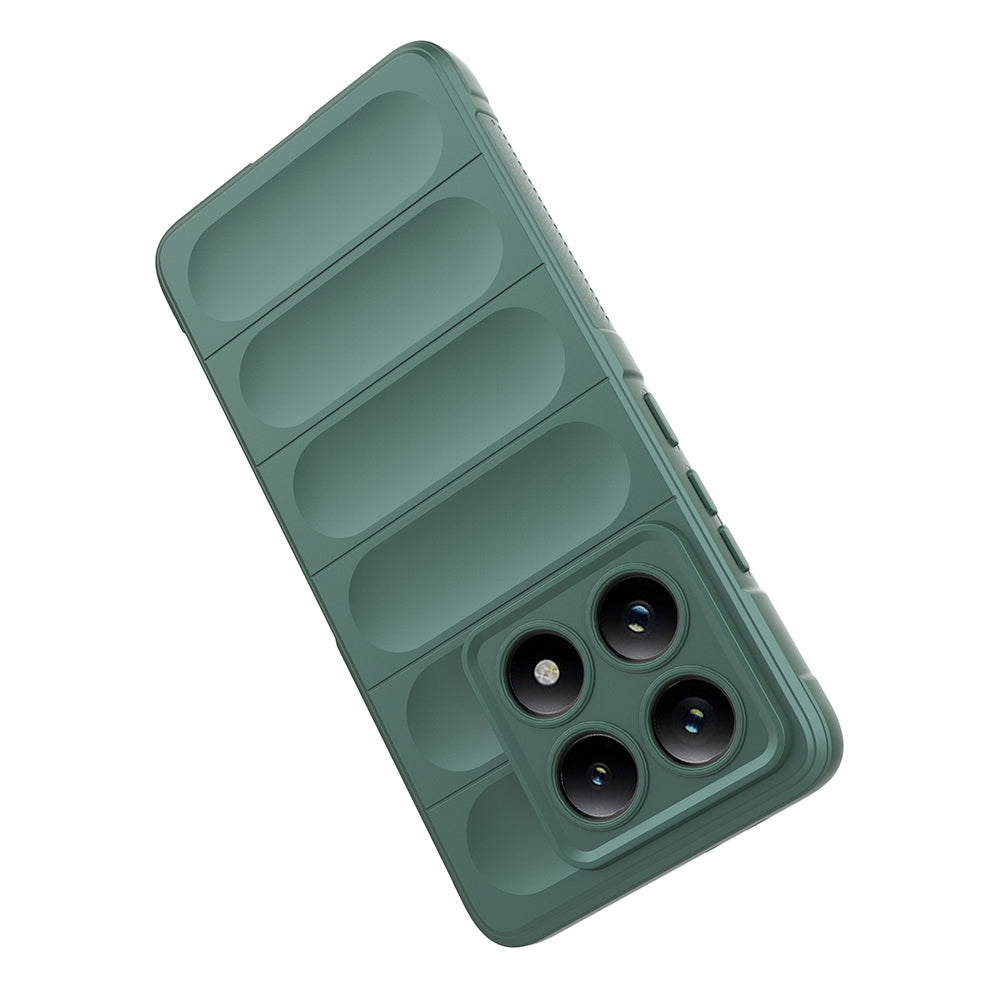 Xiaomi 14T Pro Kılıf Esnek TPU Oyuklu Arka Yüzey Tasarımlı Zore Etnik Silikon Kapak Siyah