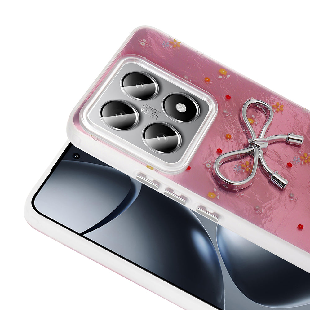 Xiaomi 14T Pro Case Camera Protection Figured Zore Ponti Silicone Cover Light Pink 