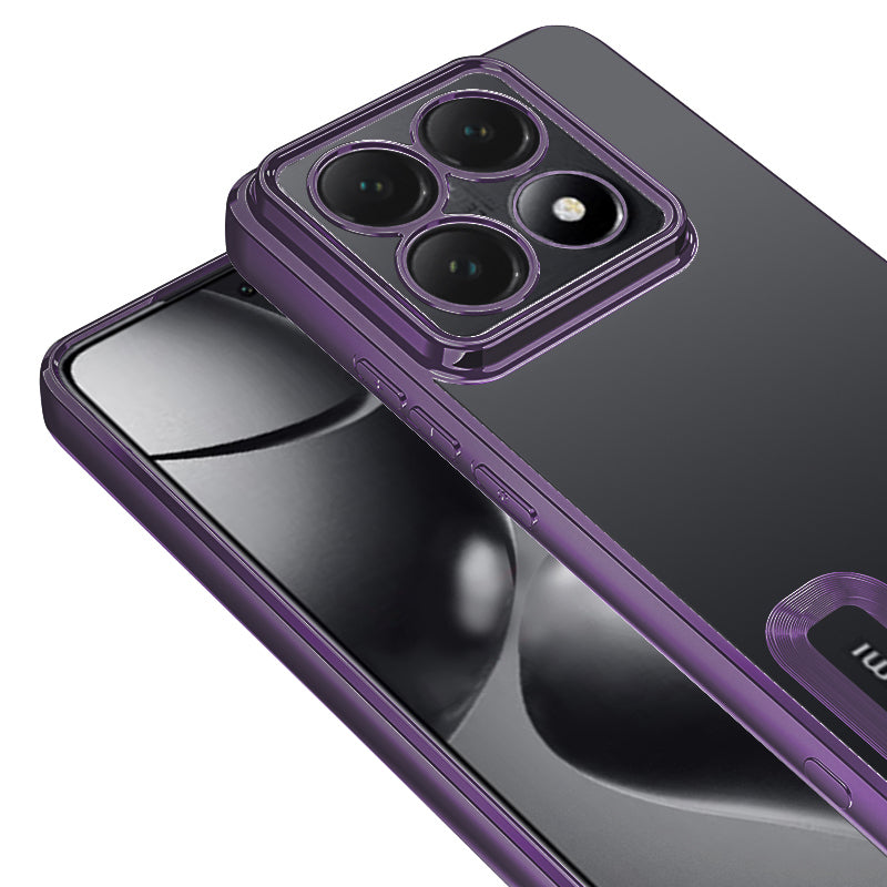 Xiaomi 14T Pro Kılıf Kamera Korumalı Logo Gösteren Zore Omega Kapak Mavi