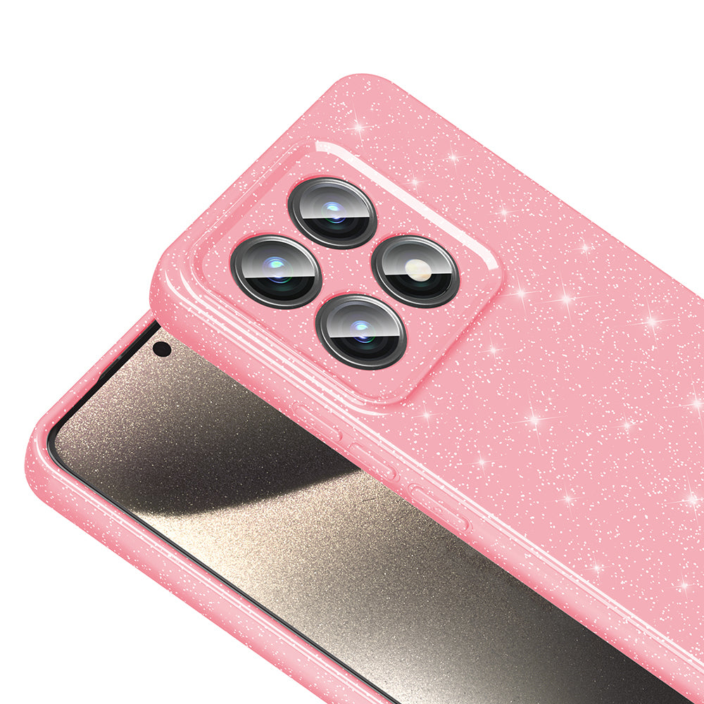 Xiaomi 14T Pro Case Camera Protection Glitter Luxury Zore Cotton Cover Silver 