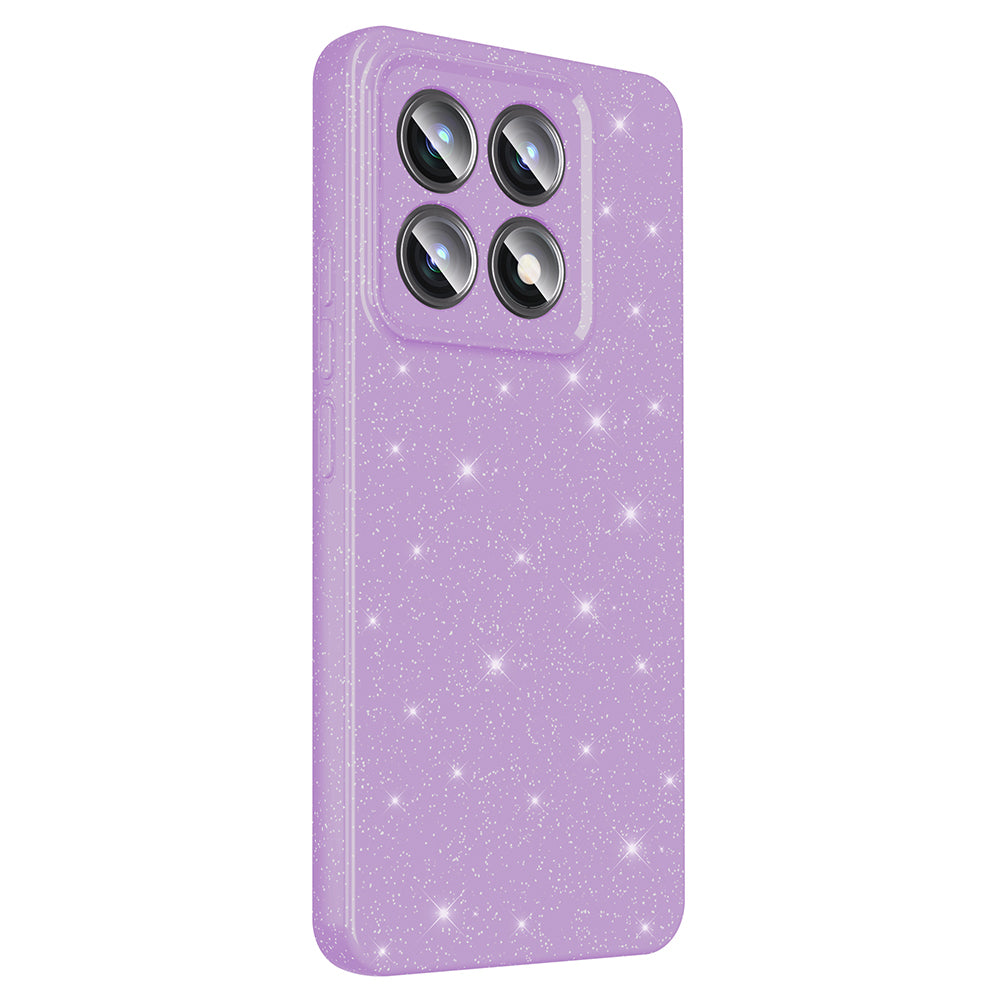 Xiaomi 14T Pro Case Camera Protection Glitter Luxury Zore Cotton Cover Silver 