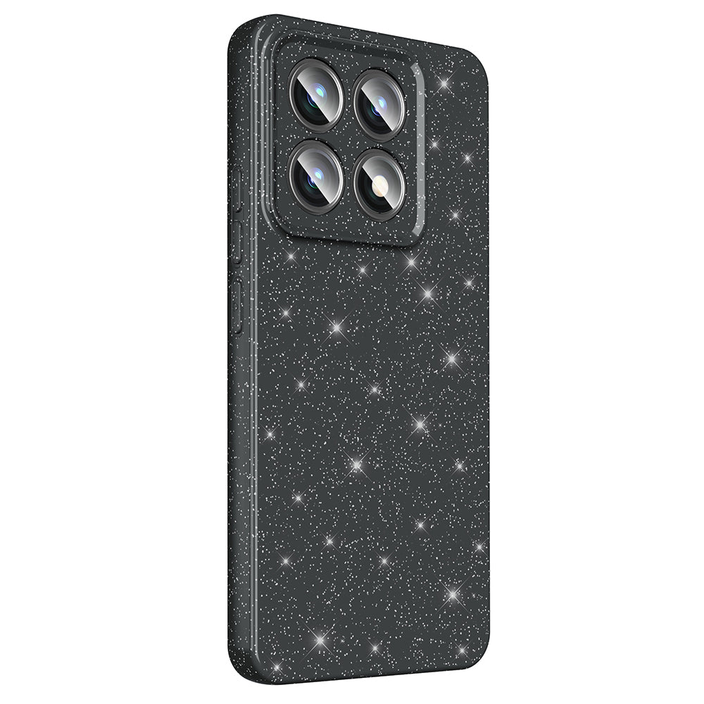 Xiaomi 14T Pro Case Camera Protection Glitter Luxury Zore Cotton Cover Silver 