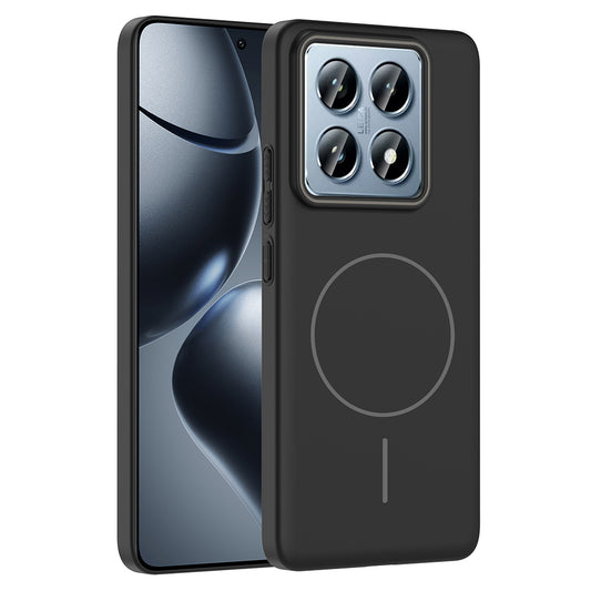 Xiaomi 14T Pro Kılıf M-safe Şarj Özellikli Zore Ruby Sert Kapak Siyah