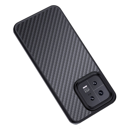 Xiaomi Mi 13 Kılıf Aramid Karbon Fiber M-safe Özellikli Wlons Radison Kapak Siyah