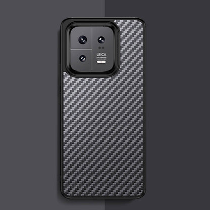 Xiaomi Mi 13 Pro Kılıf Aramid Karbon Fiber M-safe Özellikli Wlons Radison Kapak Siyah