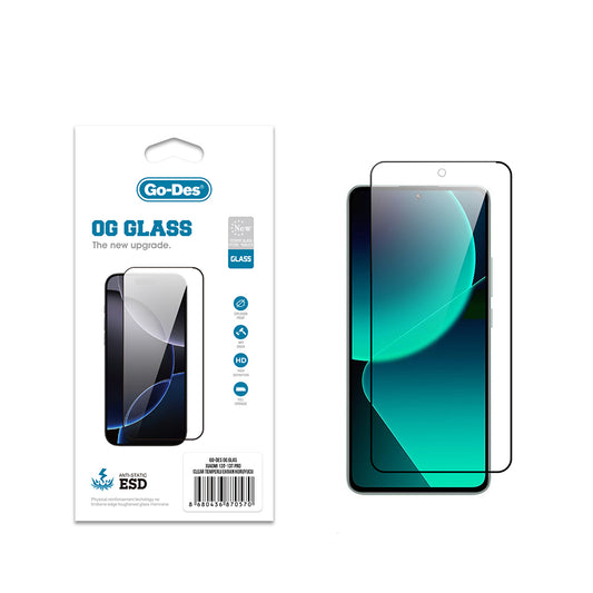 Xiaomi Mi 13T Go Des OG Glass Antistatic Tempered Glass Screen Protector Transparent