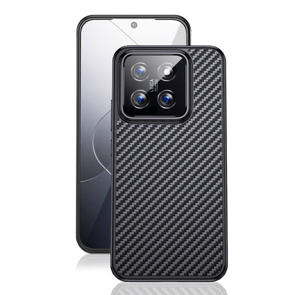 Xiaomi Mi 14 Pro Kılıf Aramid Karbon Fiber M-safe Özellikli Wlons Radison Kapak Siyah