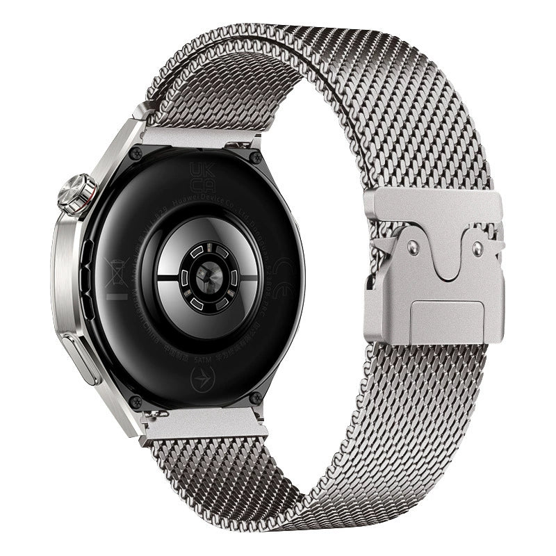 Xiaomi Mi Watch Color Zore KRD-25 22mm Metal Hasır Kordon Gri
