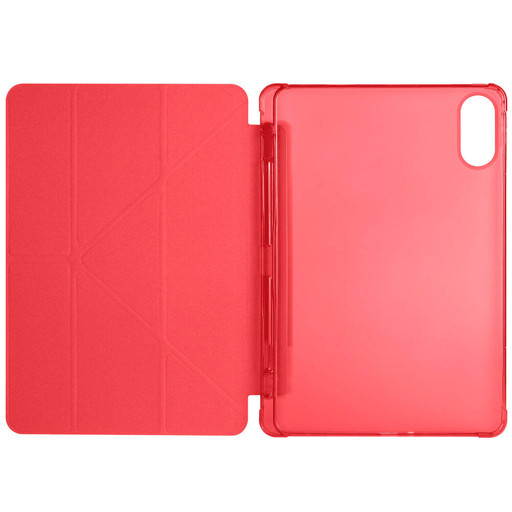 Xiaomi Poco Pad Kılıf Zore Tri Folding Kalem Bölmeli Standlı Kılıf Siyah