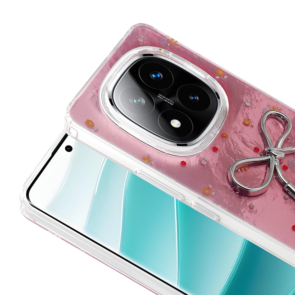 Xiaomi Poco X7 Kılıf Kamera Korumalı Figürlü Zore Ponti Silikon Kapak Lila