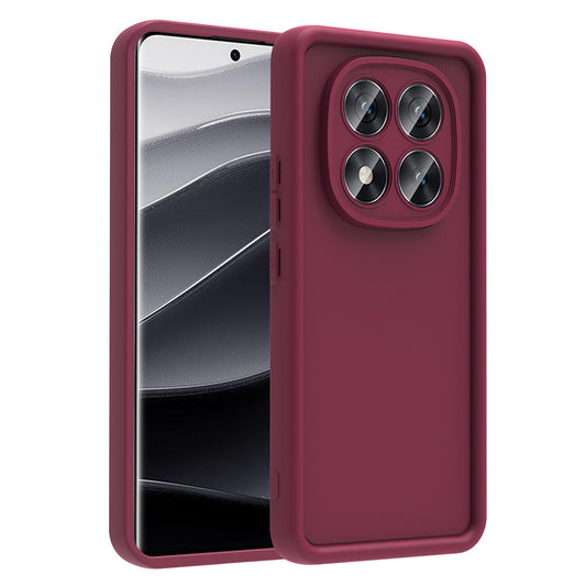 Xiaomi Poco X7 Kılıf Kamera Korumalı Zore Ananas Kapak Mürdüm