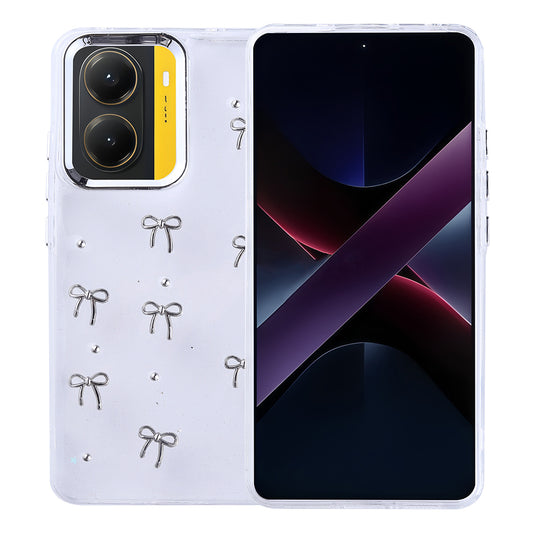 Xiaomi Poco X7 Pro Kılıf Airbag Tasarımlı Simli Şeffaf Zore Kutup Kapak Fiyonk