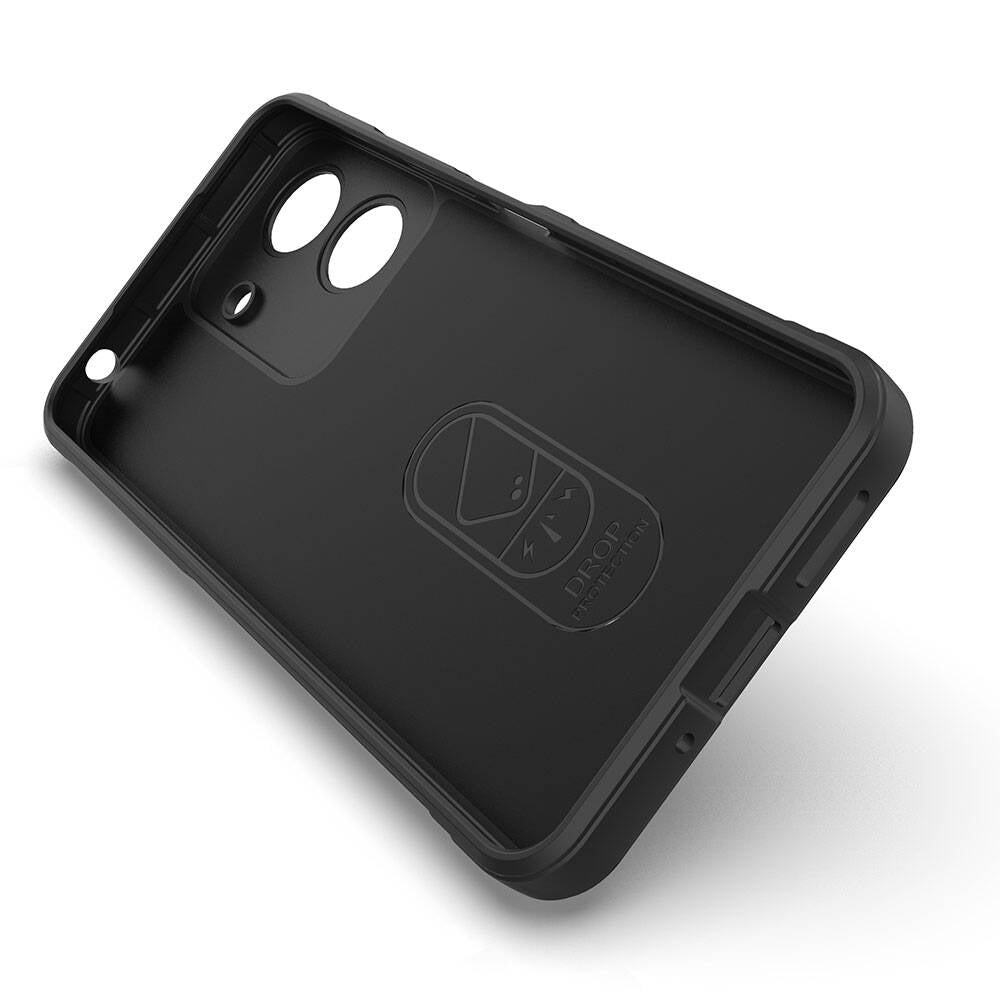 Xiaomi Redmi 13C Kılıf Esnek TPU Oyuklu Arka Yüzey Tasarımlı Zore Etnik Silikon Kapak Koyu Yeşil