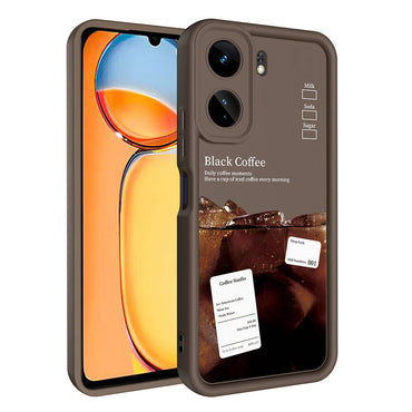 Xiaomi Redmi 13C Kılıf Kamera Korumalı Baskılı Arka Yüzey Zore Klas Kapak Beyaz