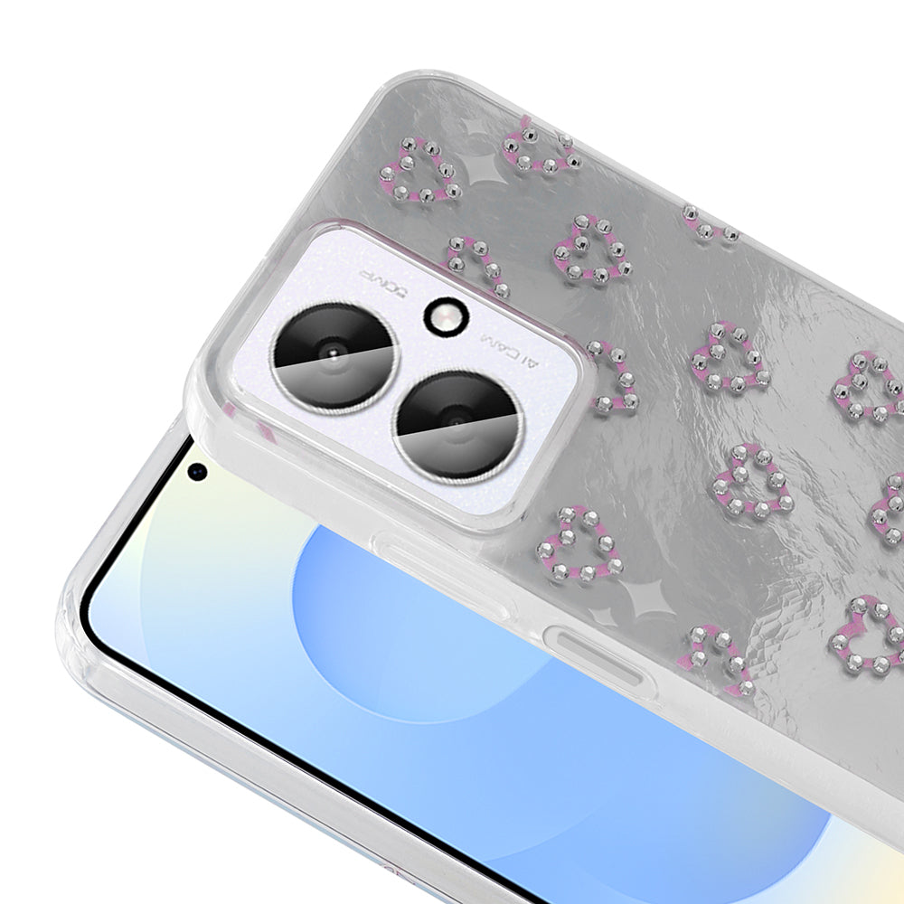 Xiaomi Redmi 13C Case Camera Protection Figured Zore Ponti Silicone Cover White 