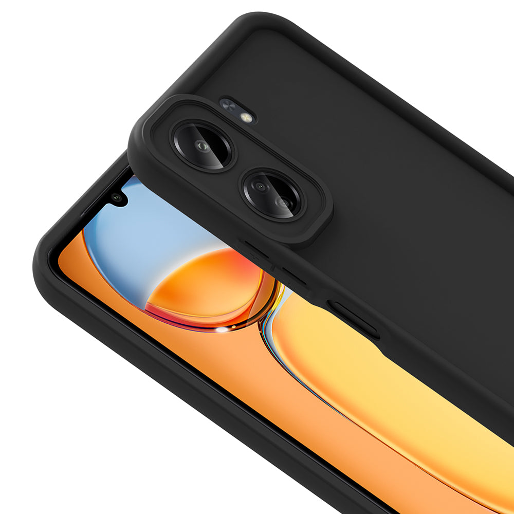 Xiaomi Redmi 13C Kılıf Kamera Korumalı Zore Ananas Kapak Siyah