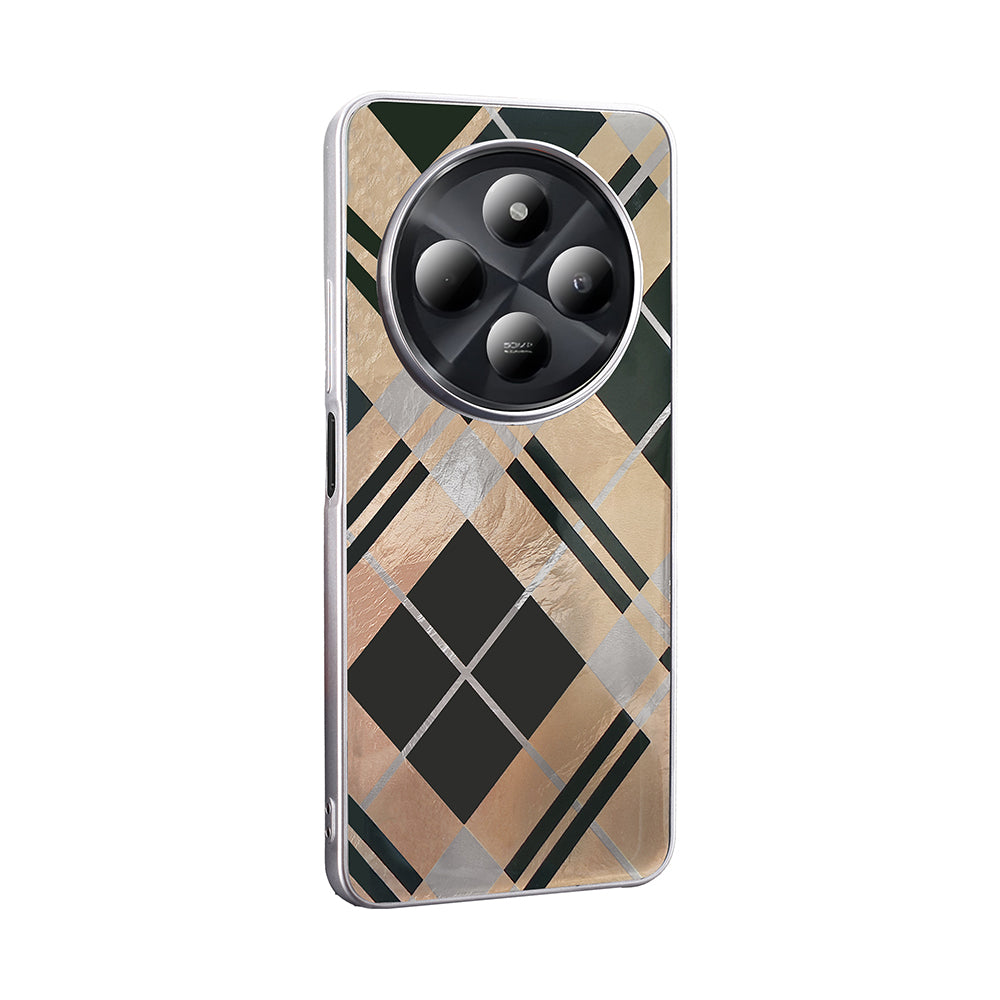 Xiaomi Redmi 14C 4G Case Patterned Zore Mep Cover Gold Leopard