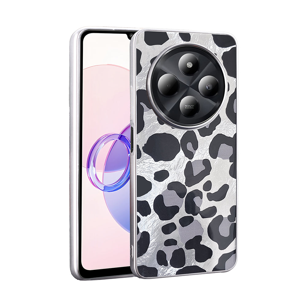 Xiaomi Redmi 14C 4G Case Patterned Zore Mep Cover Gray Leopard