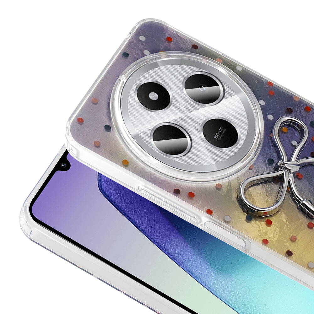 Xiaomi Redmi 14C 4G Case Camera Protection Figured Zore Ponti Silicone Cover Light Pink 