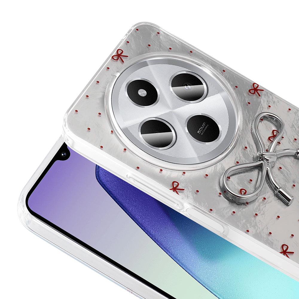 Xiaomi Redmi 14C 4G Case Camera Protection Figured Zore Ponti Silicone Cover Lilac 