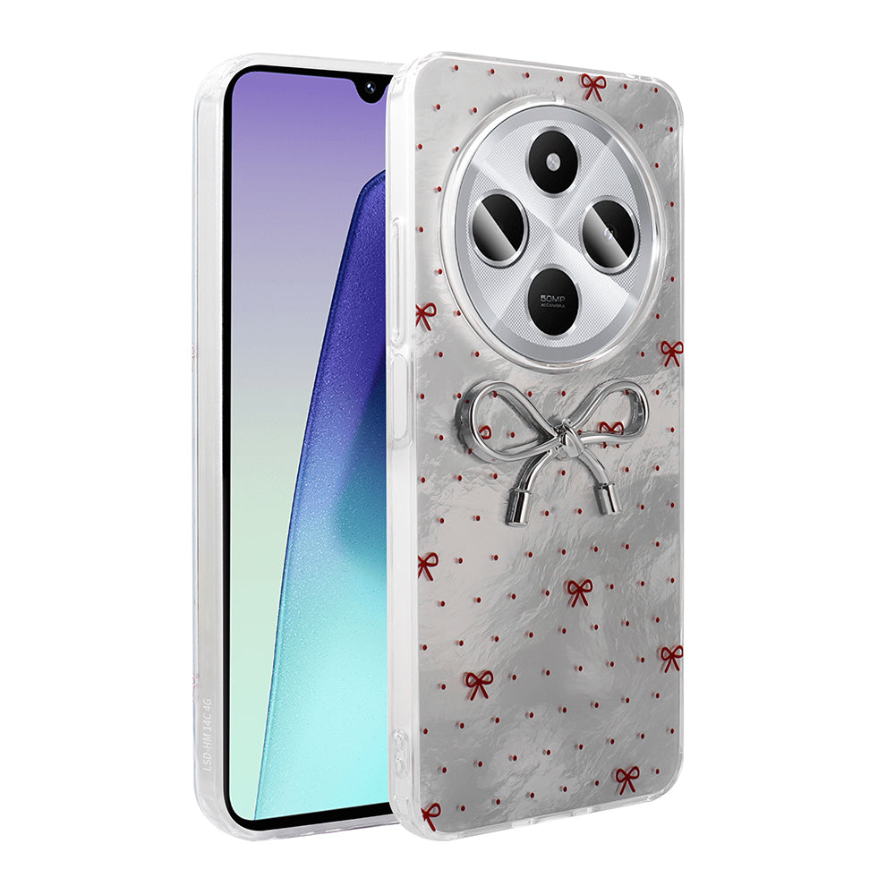 Xiaomi Redmi 14C 4G Case Camera Protection Figured Zore Ponti Silicone Cover Light Blue 