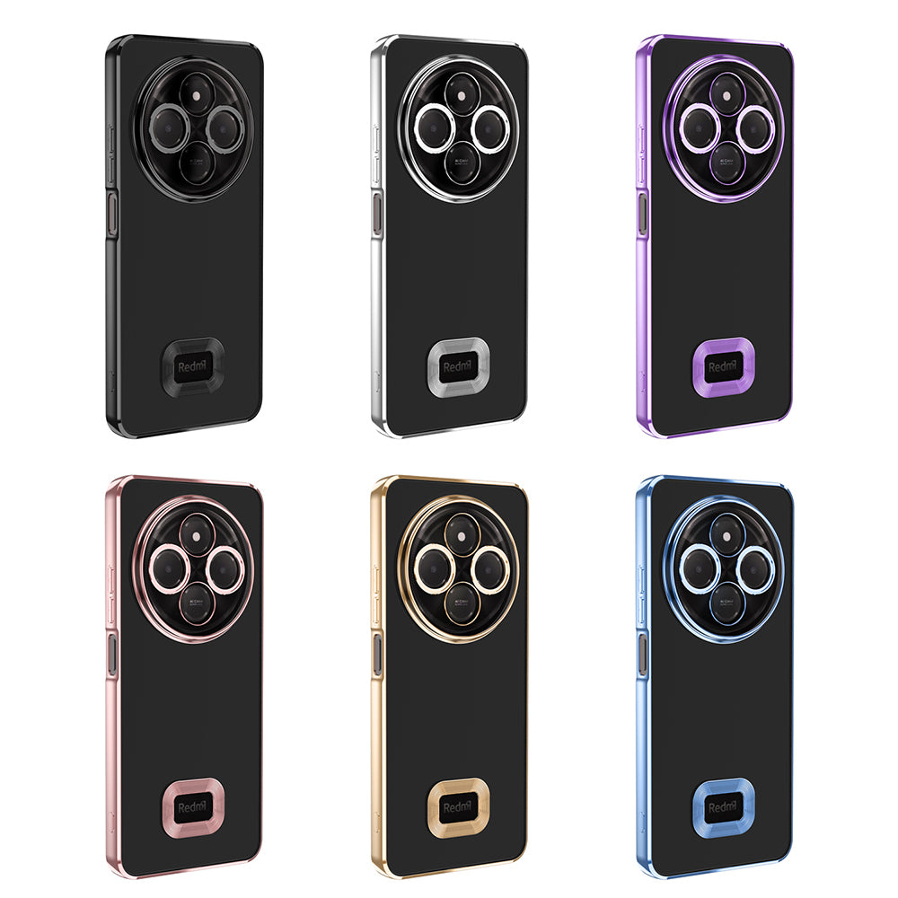 Xiaomi Redmi 14C 4G Case Camera Protection Logo Showing Zore Omega Cover Black 