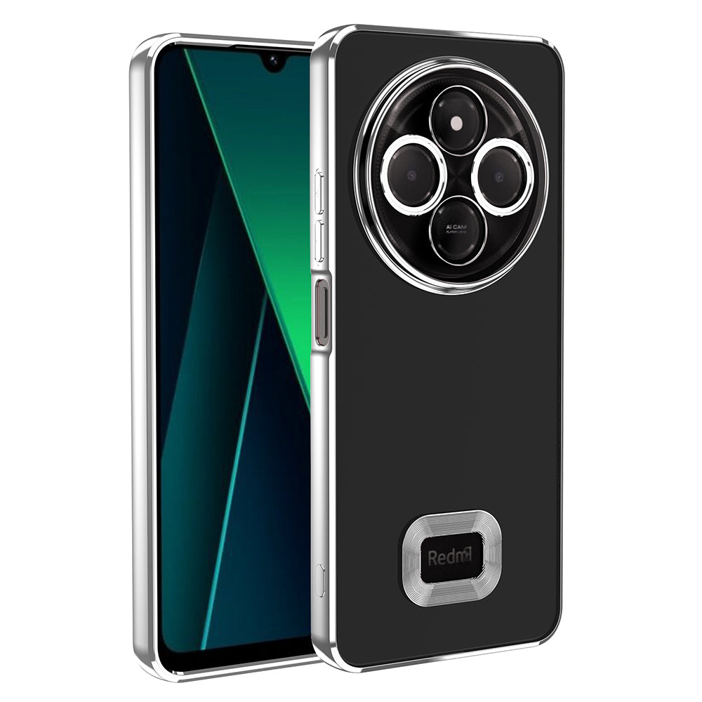 Xiaomi Redmi 14C 4G Case Camera Protection Logo Showing Zore Omega Cover Black 