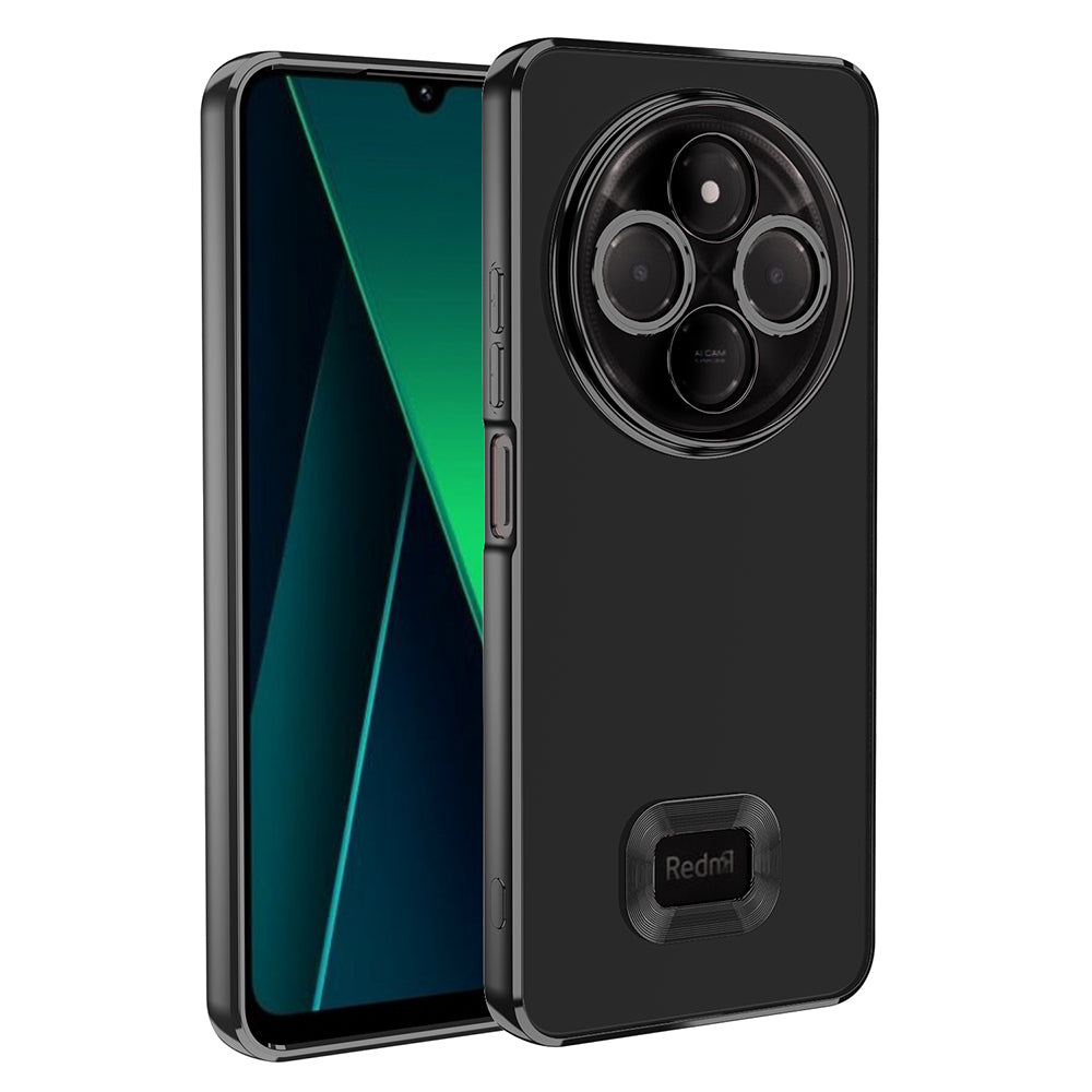 Xiaomi Redmi 14C 4G Case Camera Protection Logo Showing Zore Omega Cover Black 