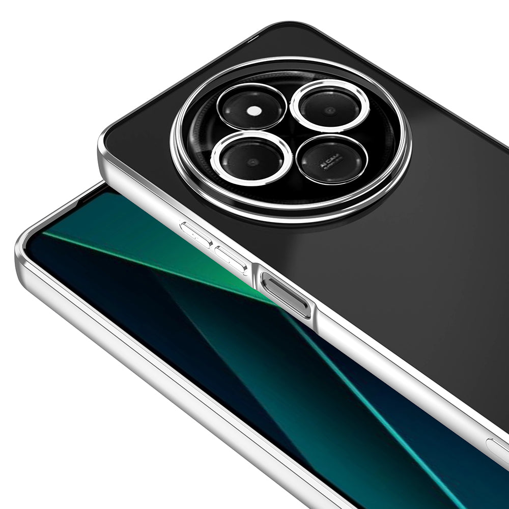 Xiaomi Redmi 14C 4G Kılıf Kamera Korumalı Logo Gösteren Zore Omega Kapak Gold