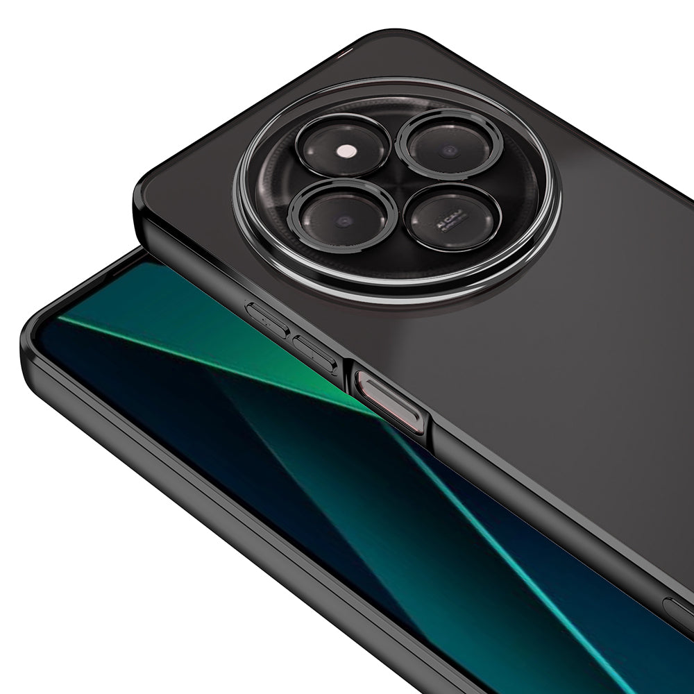 Xiaomi Redmi 14C 4G Kılıf Kamera Korumalı Logo Gösteren Zore Omega Kapak Sierra Mavi