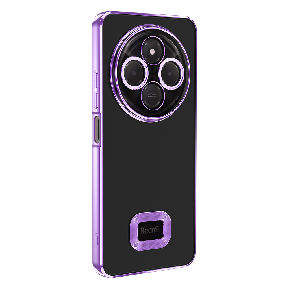 Xiaomi Redmi 14C 4G Case Camera Protection Logo Showing Zore Omega Cover Lilac 