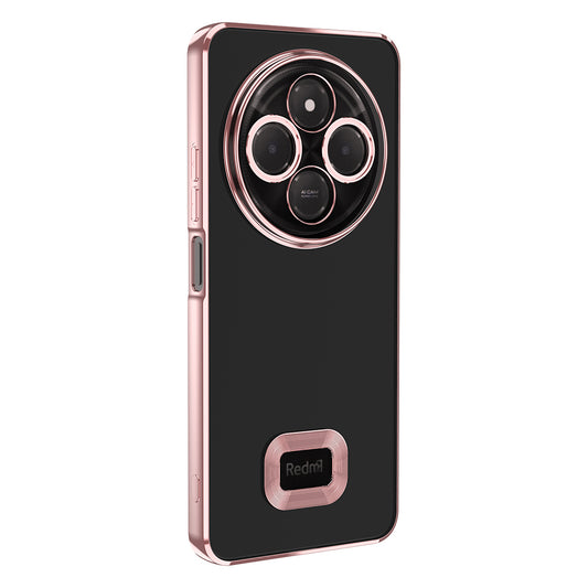 Xiaomi Redmi 14C 4G Kılıf Kamera Korumalı Logo Gösteren Zore Omega Kapak Rose Gold